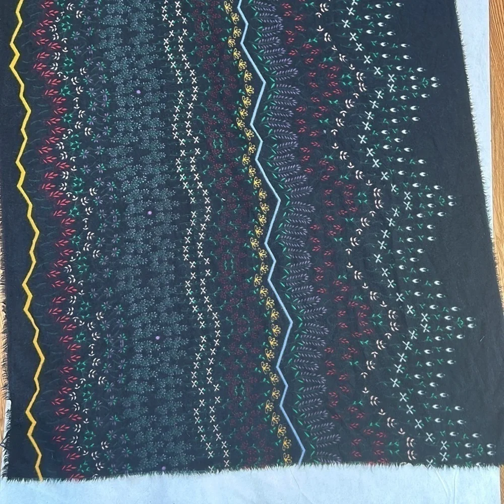 Zara Oversized dark meadow wildflower scarf / shawl multi new w tags